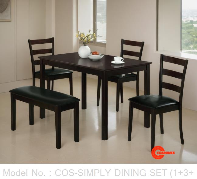 COS-SIMPLY DINING SET (1+3+1)